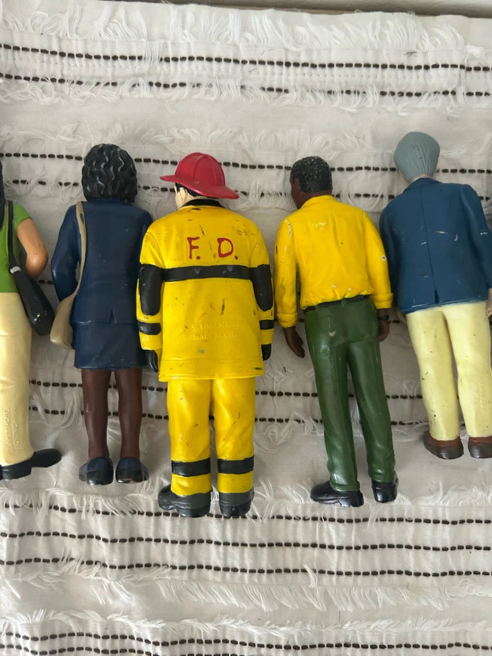 Vintage Lakeshore Learning Community Helpers Career Figures Set of 9